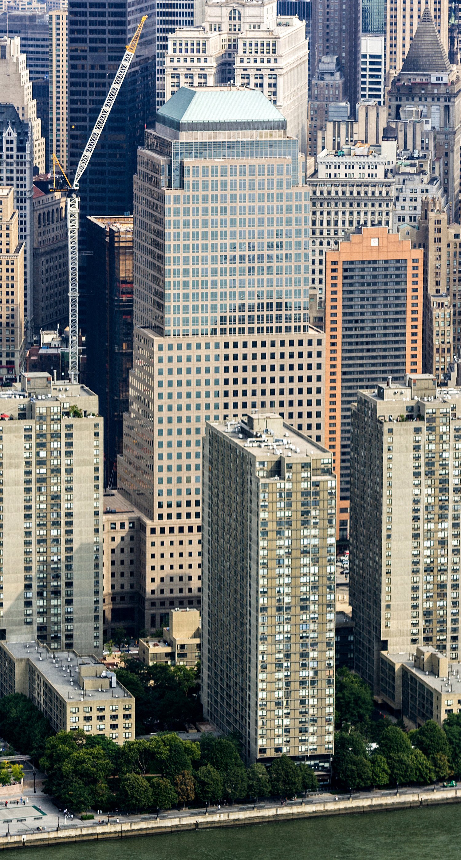 One World Financial Center, New York City - View from a helicopter. © Mathias Beinling
